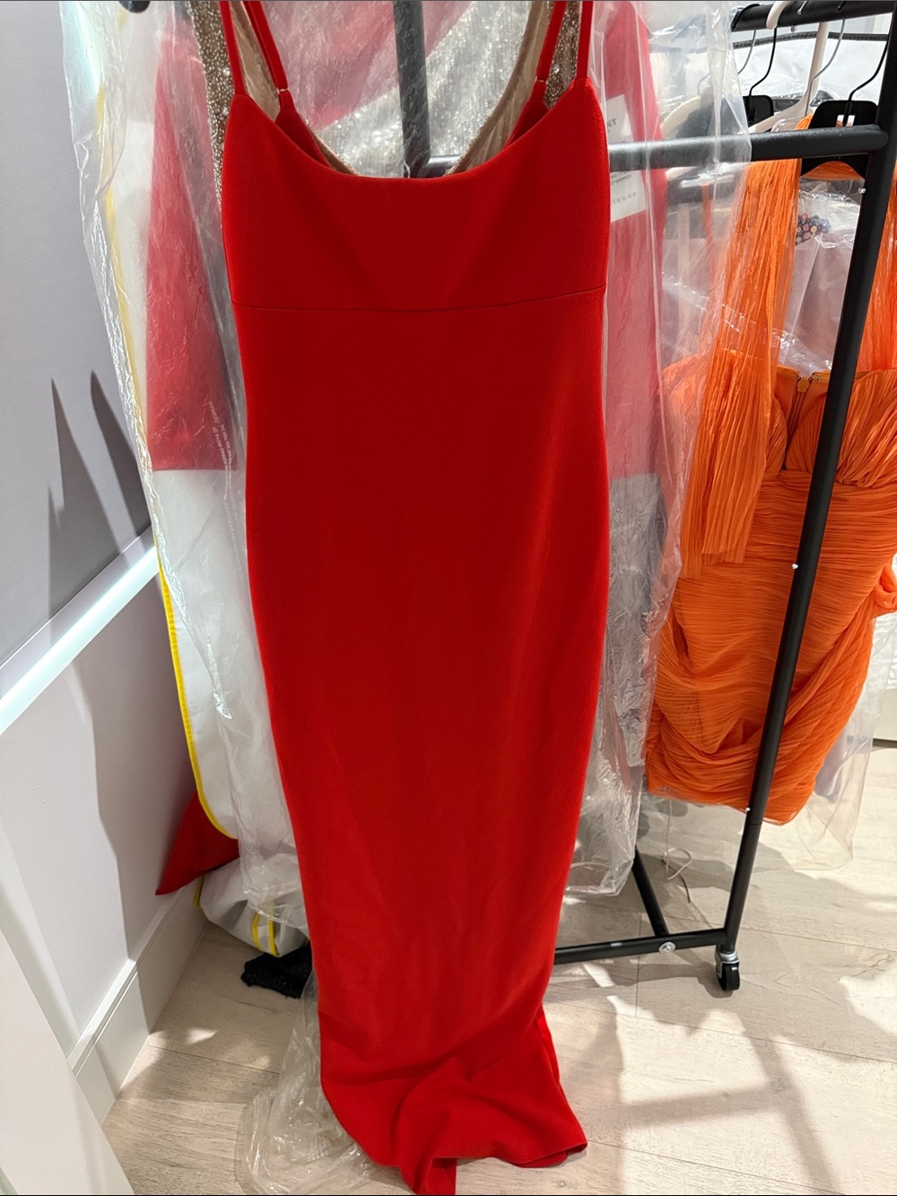 Nookie Red Maxi Slip Dress